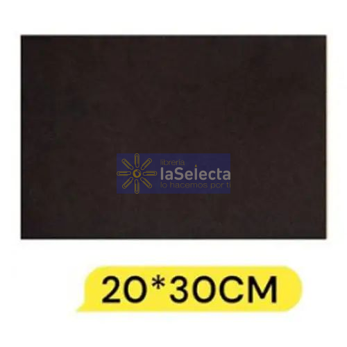 GOMA EVA LISA 20X30 CM 2MM NEGRO IMPORTADO